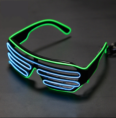 تضيء نظارات المصراع الوامضة El Wire Luminous لحفلة DJ