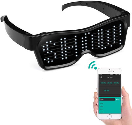 بلوتوث Appled LED نظارات حفلة رسالة قابلة للبرمجة الرسوم المتحركة DIY