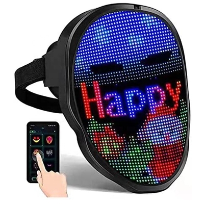 APP التحكم حزب LED قناع USB قابلة للشحن DIY صورة صور لجميع القديسين تأثيري