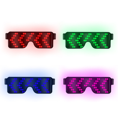 USB شحن متوهجة ماجيك نظارات LED عيد الميلاد وامض ضوء نيون الهذيان نظارات