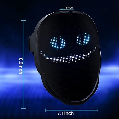 تحرير شاشة LED قناع الوجه DIY نمط نص تحميل الصور APP التحكم
