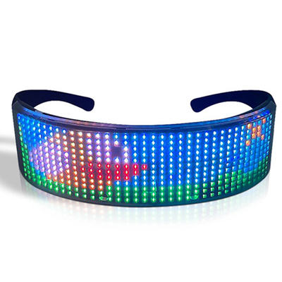 نظارات LED قابلة للبرمجة يتم التحكم فيها عن طريق التطبيق مع نمط نص Bluetooth DIY
