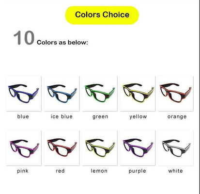 حزب Rave Festival Luminous LED Glasses بارد نيون ضوء وامض